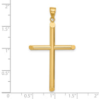 14k Polished Cross Pendant-CNOV4832Y