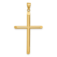 14k Polished Cross Pendant-CNOV4832Y