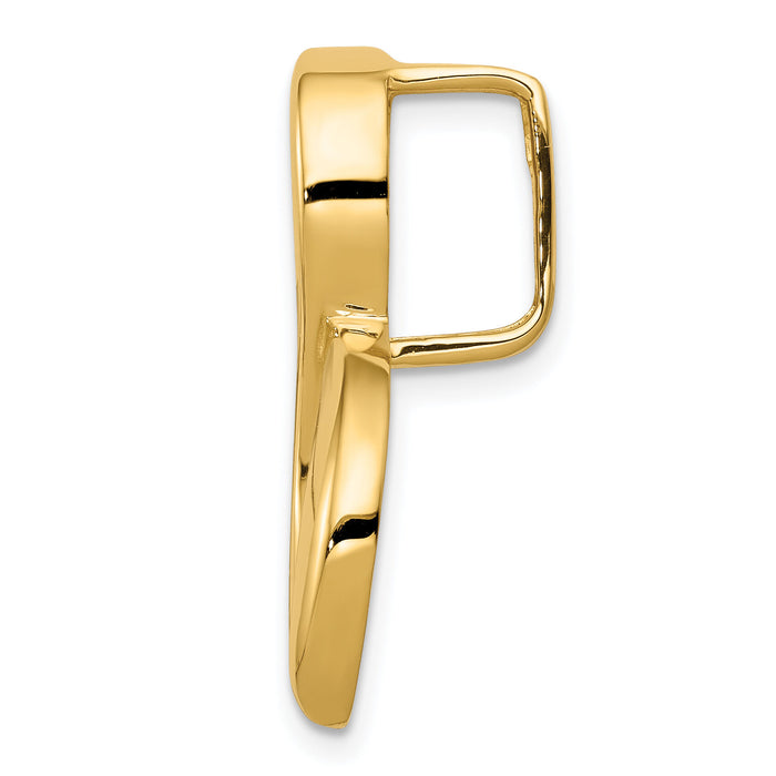 14k Fits up to 6mm Regular, 8mm Fancy Omega Slide-CS23