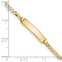 14k Curb Link ID Bracelet-CUR070ID-8