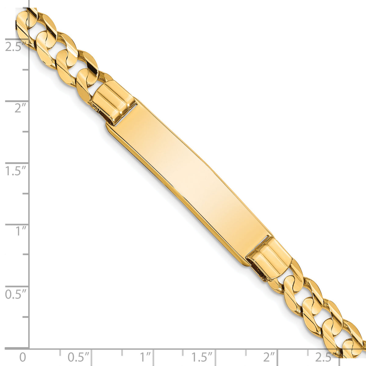 14k Curb ID Bracelet-CUR200ID-8