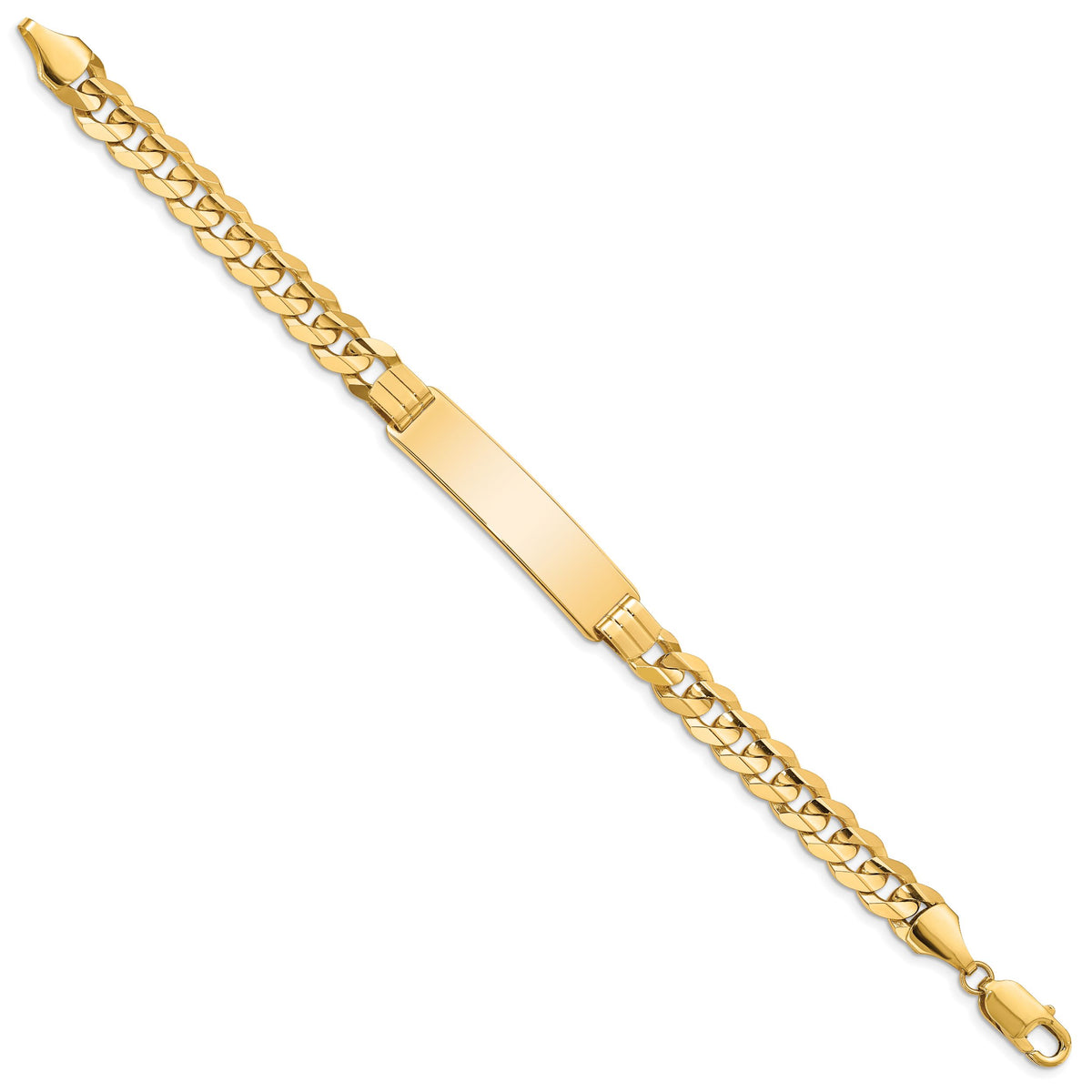 14k Curb ID Bracelet-CUR220ID-8