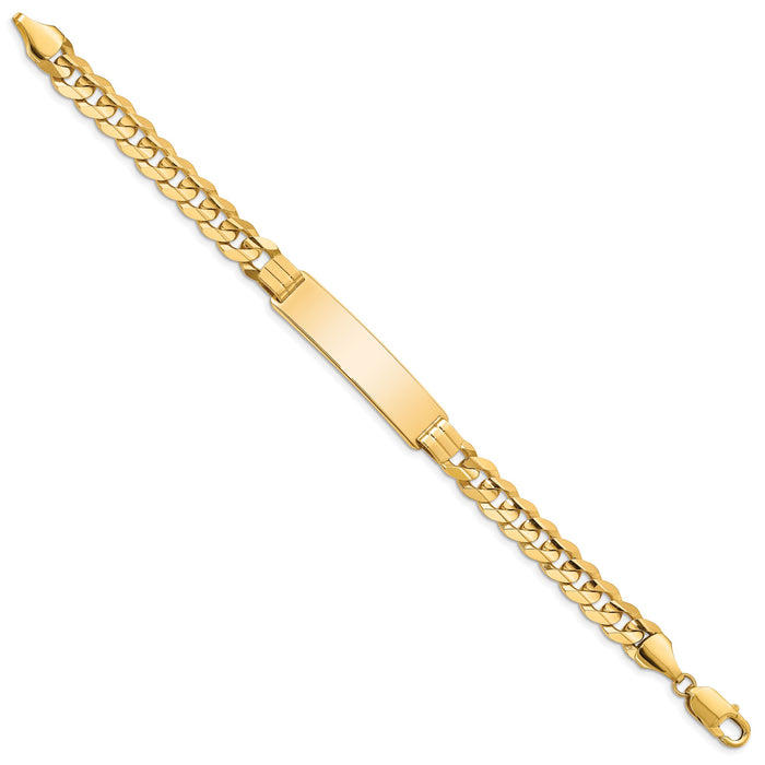 14k Curb ID Bracelet-CUR220ID-8