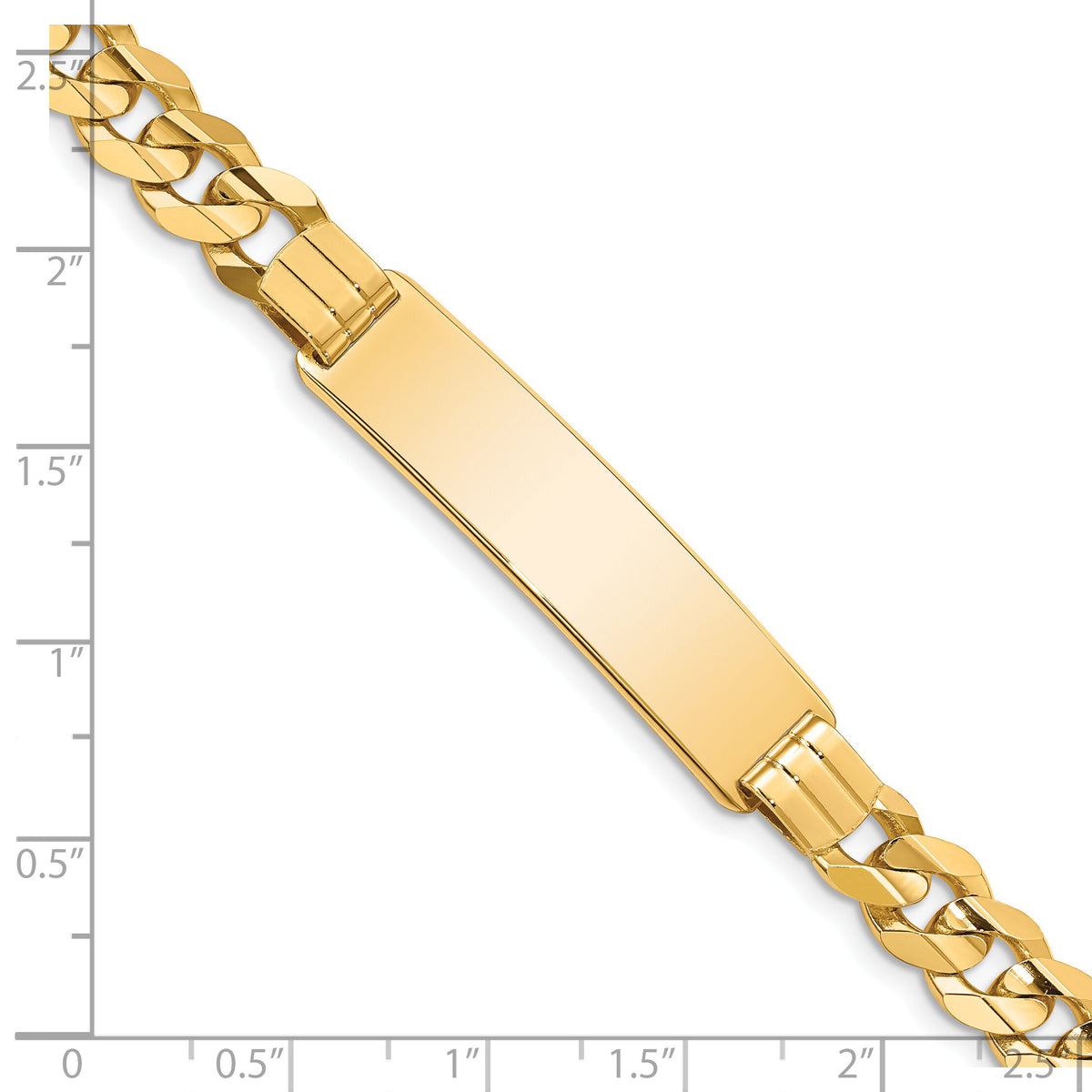 14k Curb ID Bracelet-CUR220ID-8