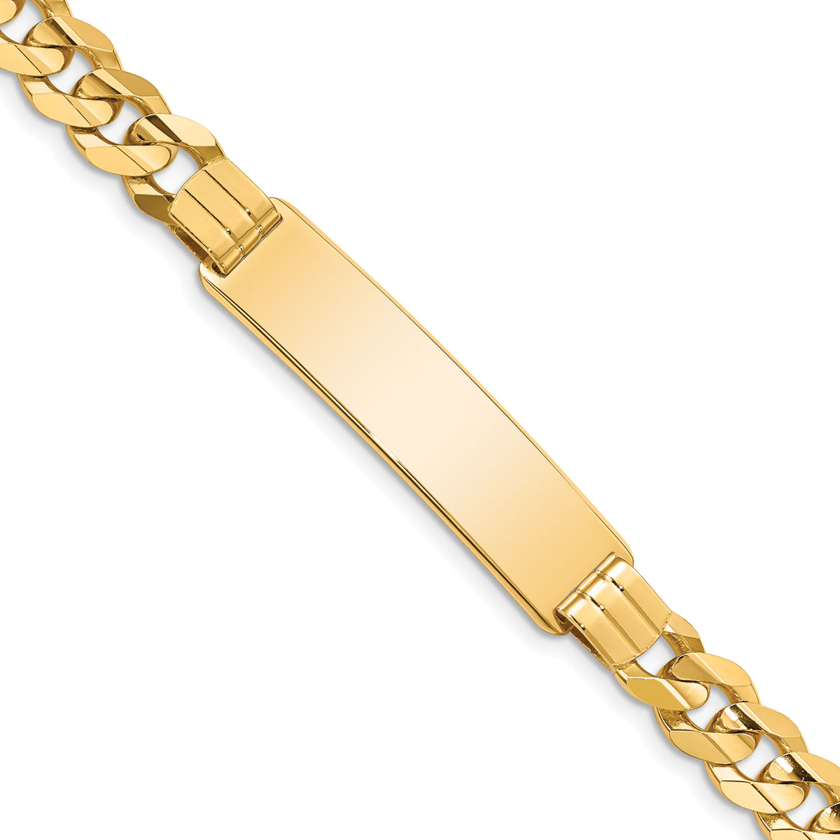 14k Curb ID Bracelet-CUR220ID-8