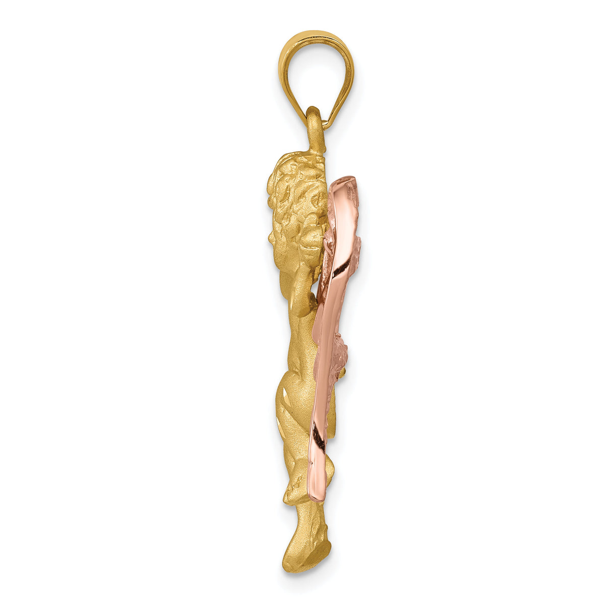 14k Two-tone Angel Pendant-D1