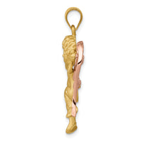 14k Two-tone Angel Pendant-D1