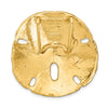 14K  Fits Up To 8mm and 10mm Medium Sand Dollar Slide-D1004