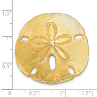 14K  Fits Up To 8mm and 10mm Medium Sand Dollar Slide-D1004