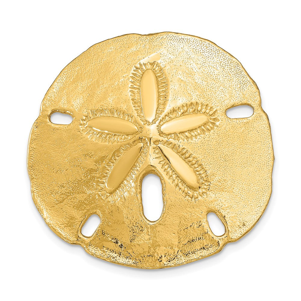 14K  Fits Up To 8mm and 10mm Medium Sand Dollar Slide-D1004