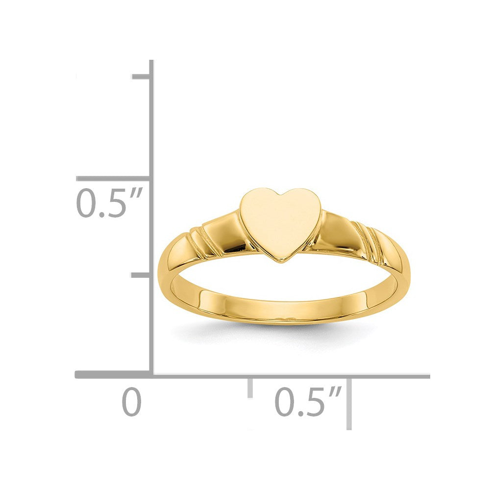 14k Children's Heart Ring-D106