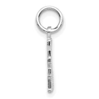 14K White Gold Polished LIVE LOVE LAUGH Charm-D1092