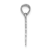14k White Gold BEST FRIEND 2 Piece Break-Apart Heart Charm-D1097W