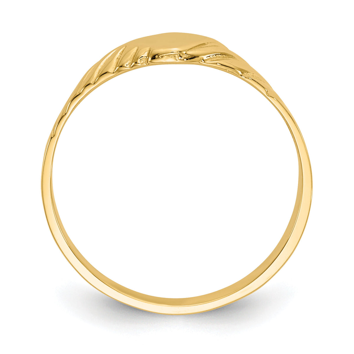 14k Child's Fancy Signet Ring-D110