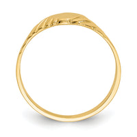 14k Child's Fancy Signet Ring-D110