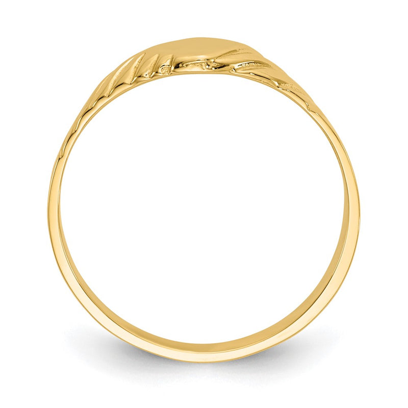 14k Child's Fancy Signet Ring-D110