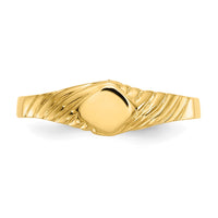 14k Child's Fancy Signet Ring-D110