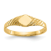 14k Child's Fancy Signet Ring-D110