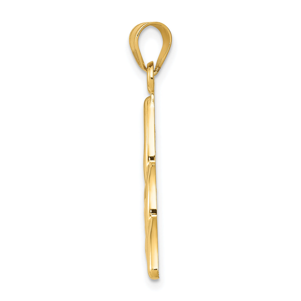 14k Polished Trinity Knot Pendant-D1100