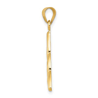 14k Polished Trinity Knot Pendant-D1100