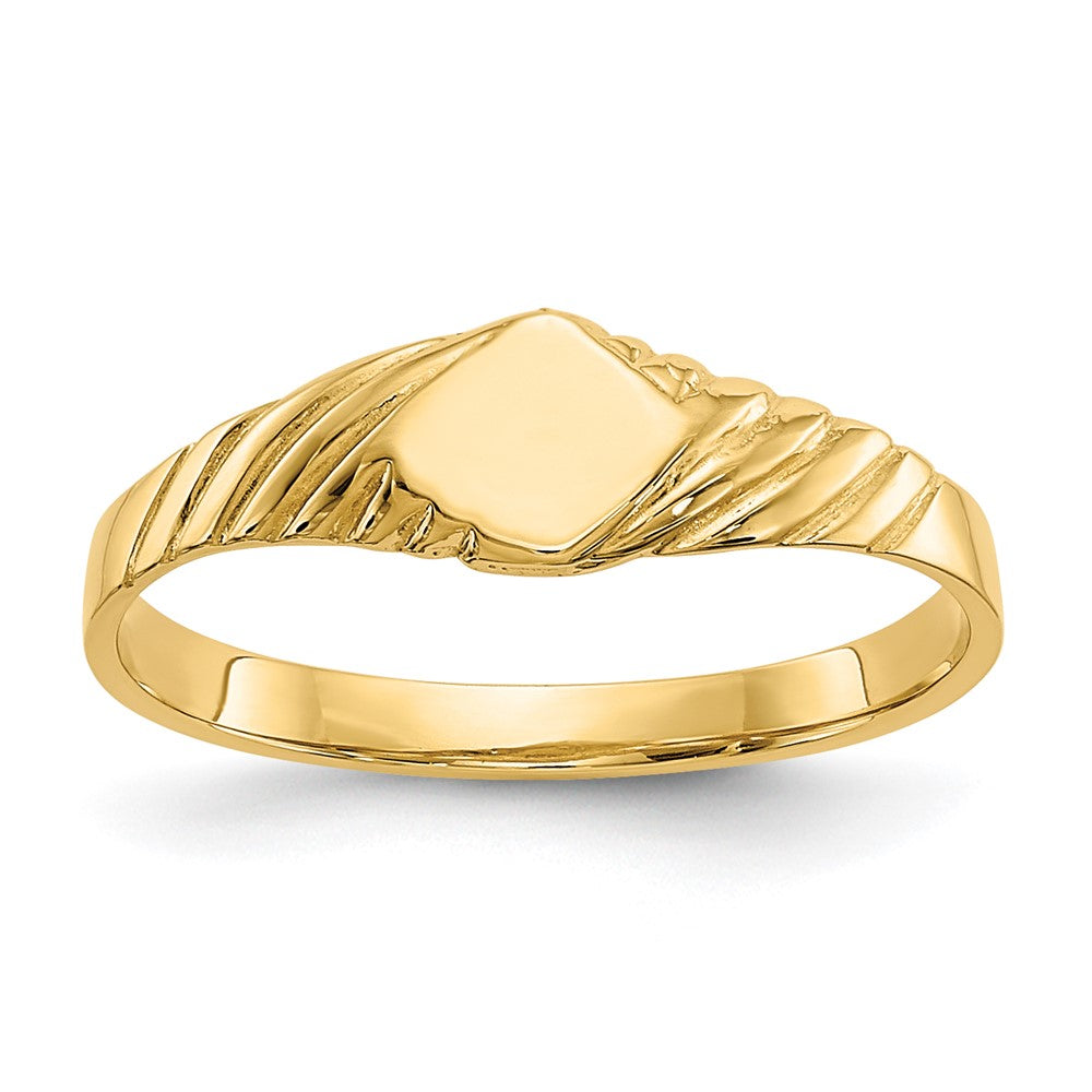 14k Child's Fancy Signet Ring-D110