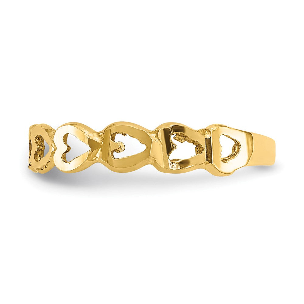 14k Heart Ring-D112