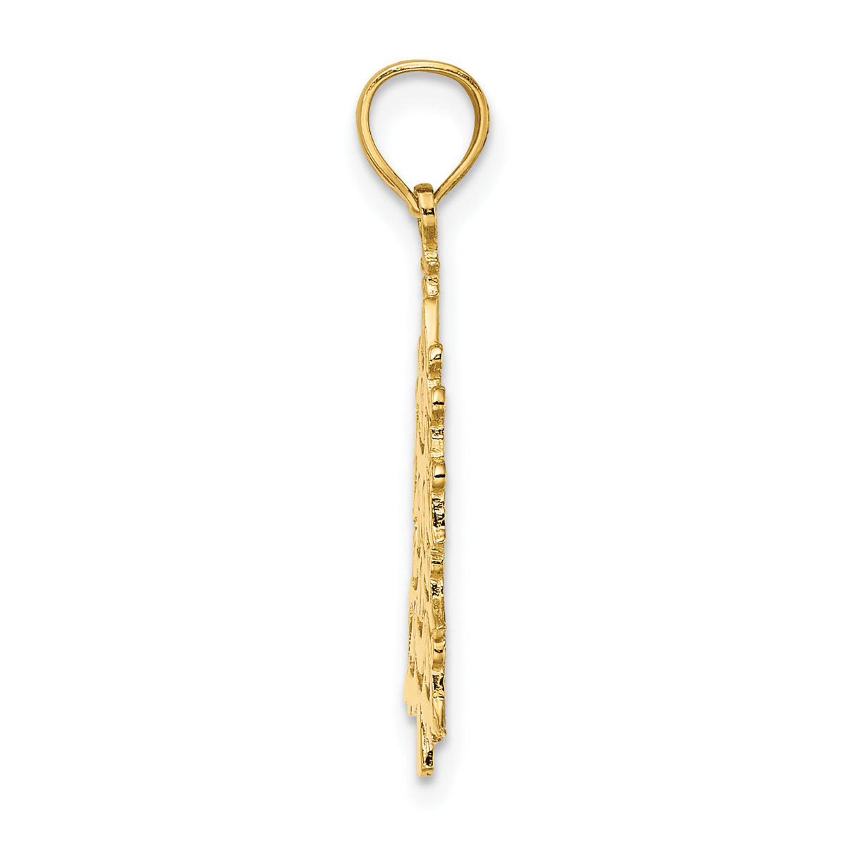 14k Polished Christmas Tree Charm-D1120