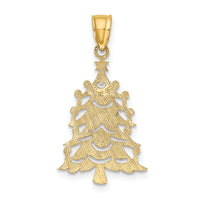 14k Polished Christmas Tree Charm-D1120