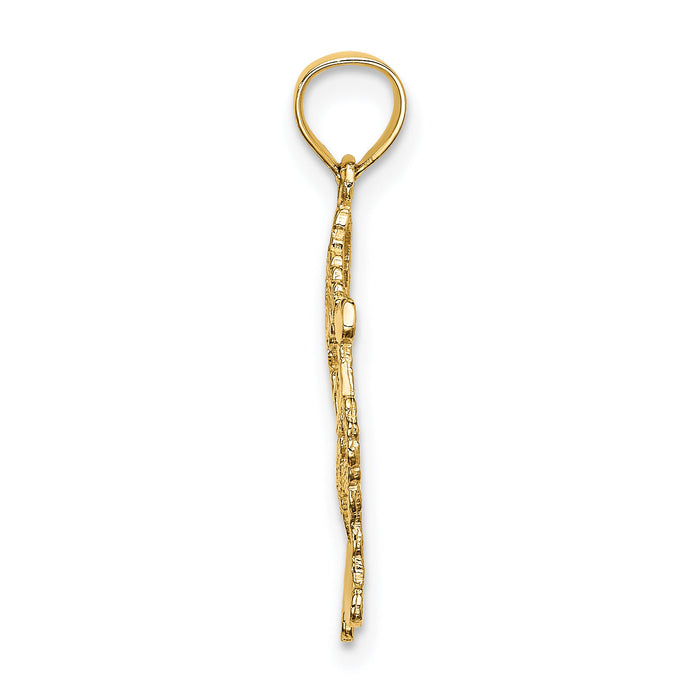 14k Polished Santa Charm-D1122