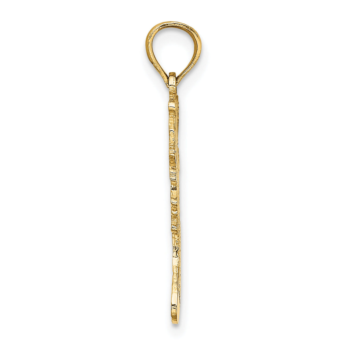 14k Polished Christmas Stocking Charm-D1123