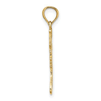 14k Polished Christmas Stocking Charm-D1123