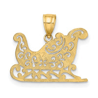 14k Polished Sleigh Charm-D1131