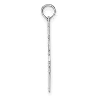14K White Gold Solid Alabama State Pendant-D1149W