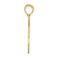 14k Solid Florida State Pendant-D1156