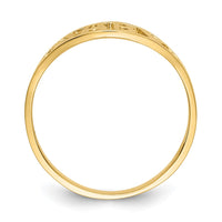 14k Polished Baby Ring-D116