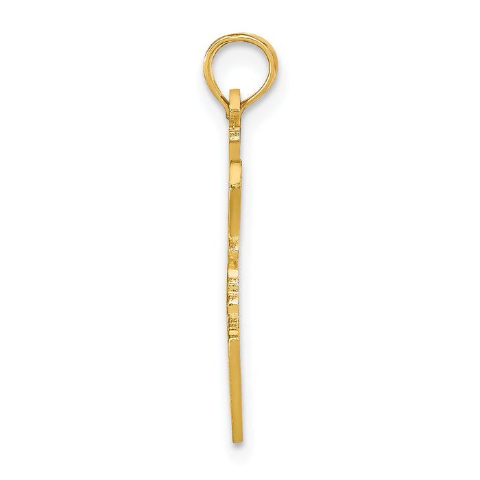 14k Solid Idaho State Pendant-D1160