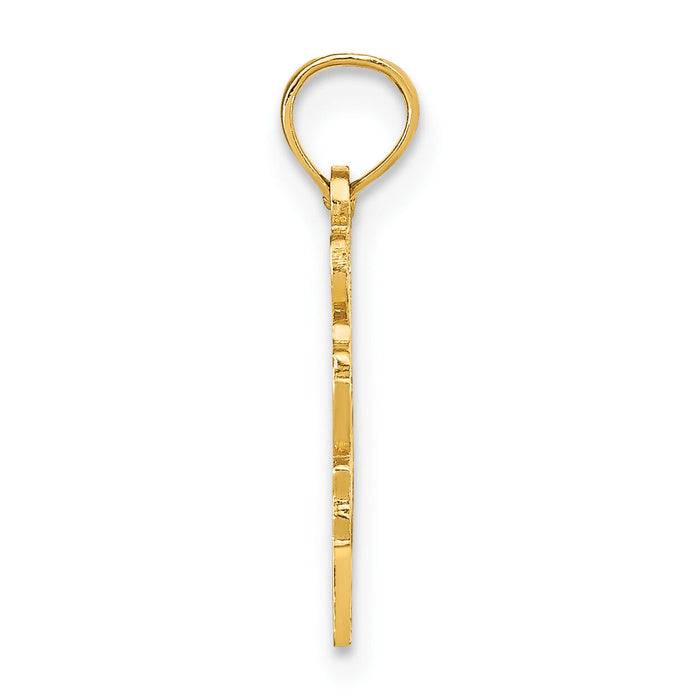 14k Solid Oregon State Pendant-D1184
