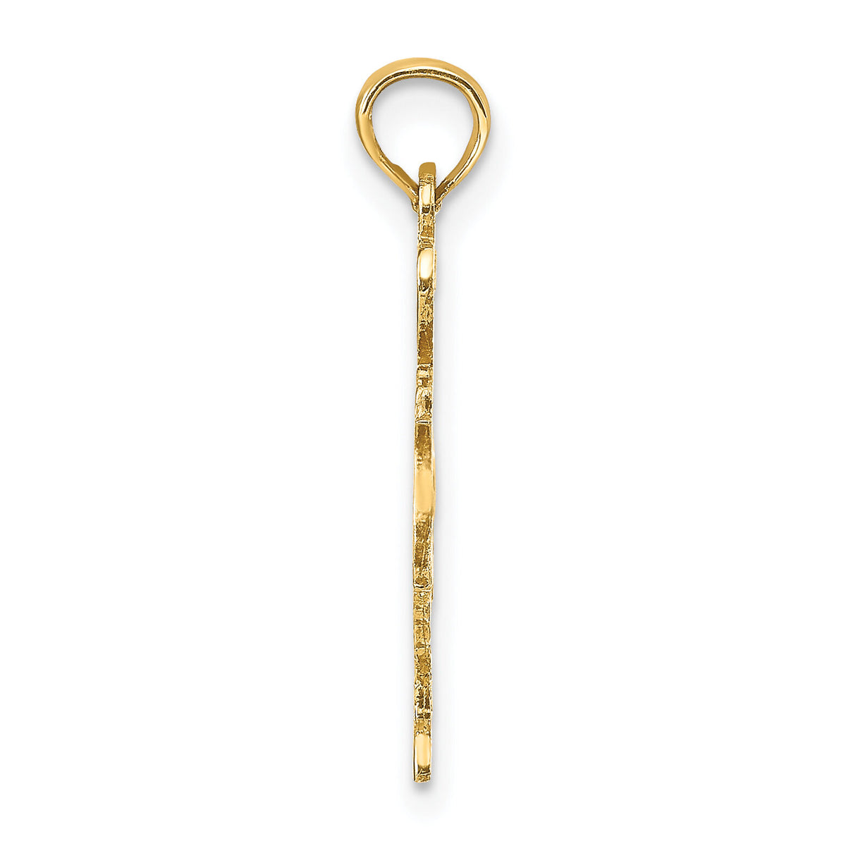 14k Solid Texas State Pendant-D1190