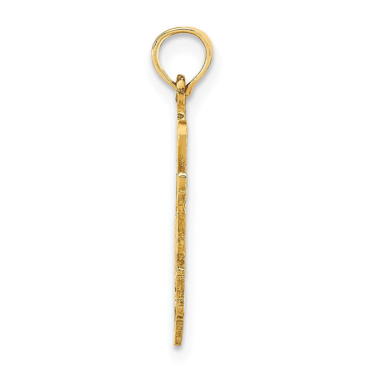 14k Solid West Virginia State Pendant-D1196