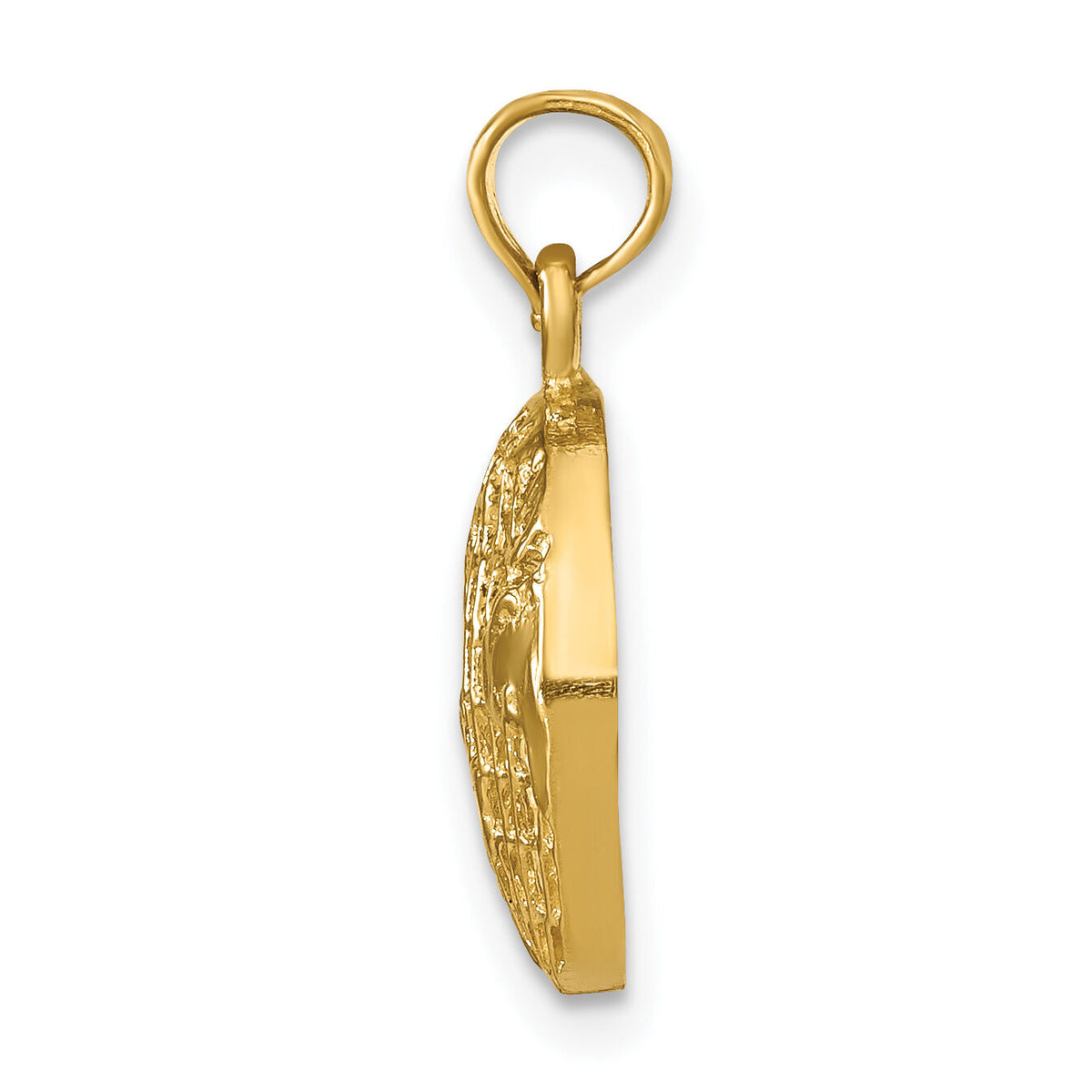 14k Polished Globe Pendant-D1208