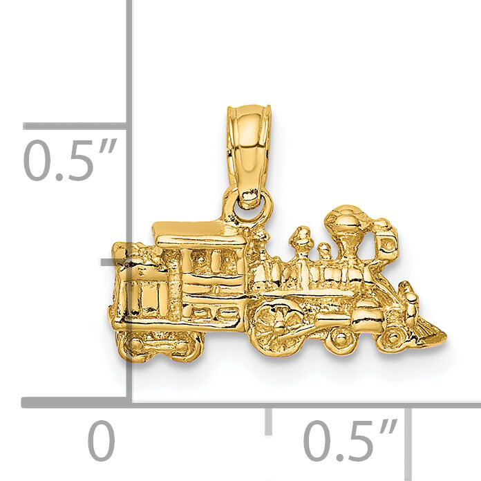 14k 3-D Miniature Train Charm-D1216
