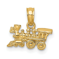 14k 3-D Miniature Train Charm-D1217