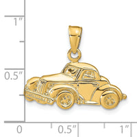 14k Classic Antique Car Pendant-D1220