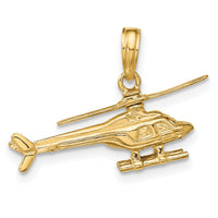 14k 3-D Moveable Helicopter Pendant-D1221