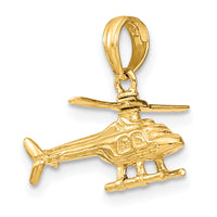 14k 3-D Moveable Helicopter Pendant-D1221