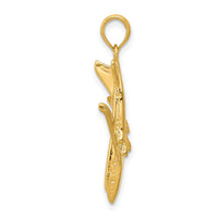 14k 3-D Jet Pendant-D1222