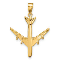 14k 3-D Jet Pendant-D1222