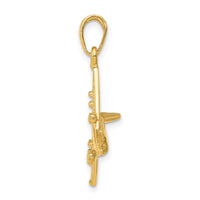 14k 3-D Jet Pendant-D1223