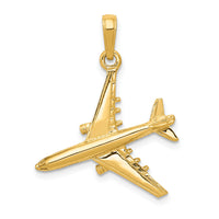 14k 3-D Jet Pendant-D1223
