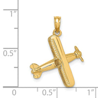 14k 3-D Bi-Plane Charm-D1227